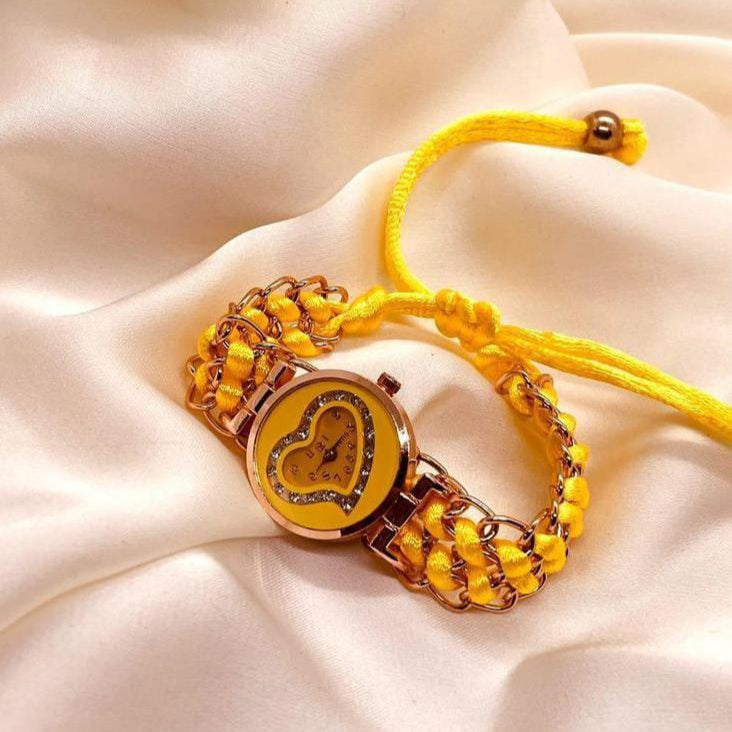 Stylish Woman's Quartz Heart Watch
